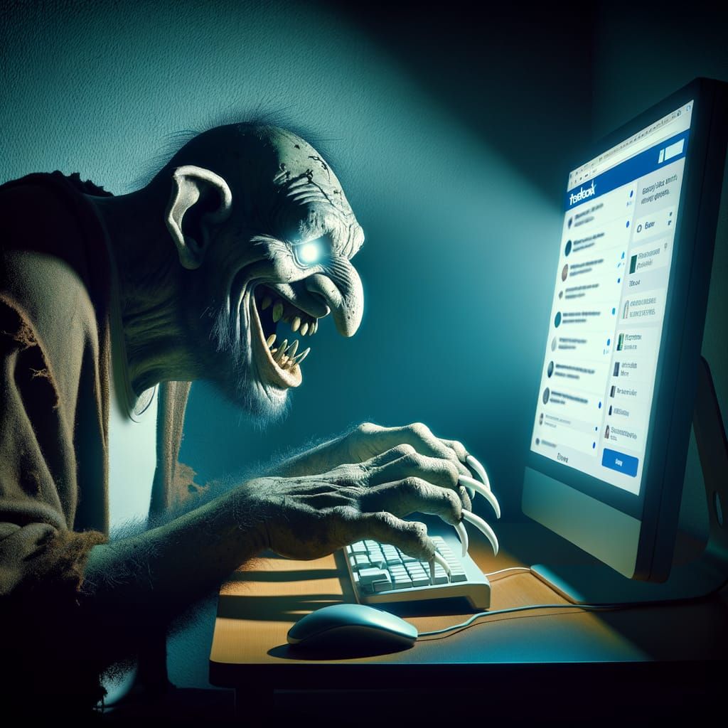 Cyber Troll in Anguished Frenzy