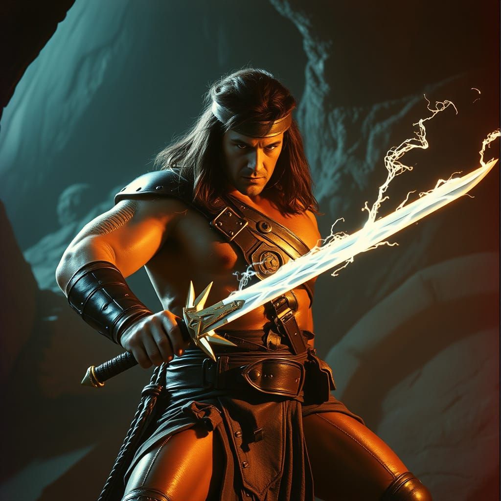 Conan the Barbarian Wields Tesla-Powered Sword