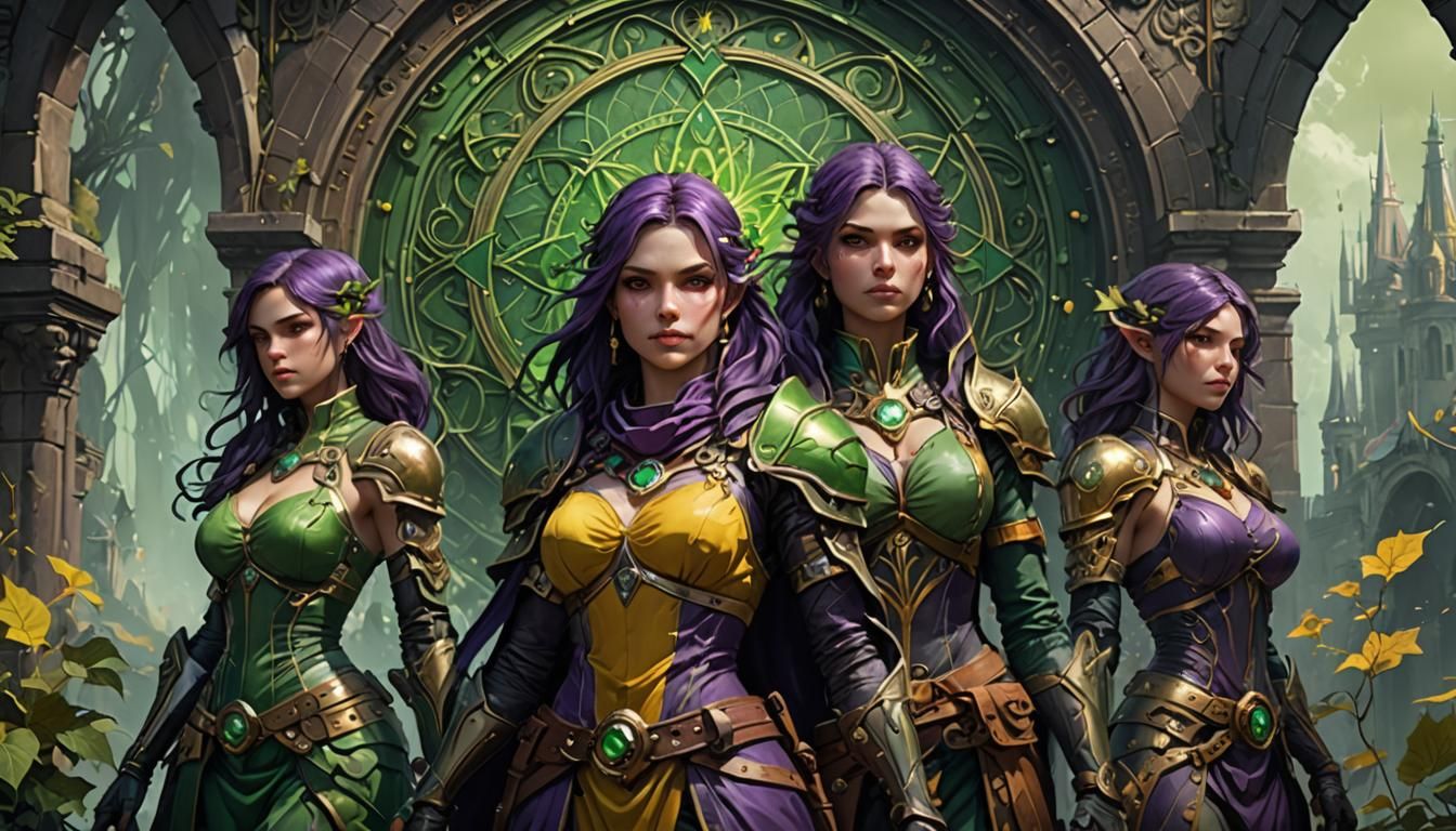 Dark Fantasy Guild Banner with "Five Percent"