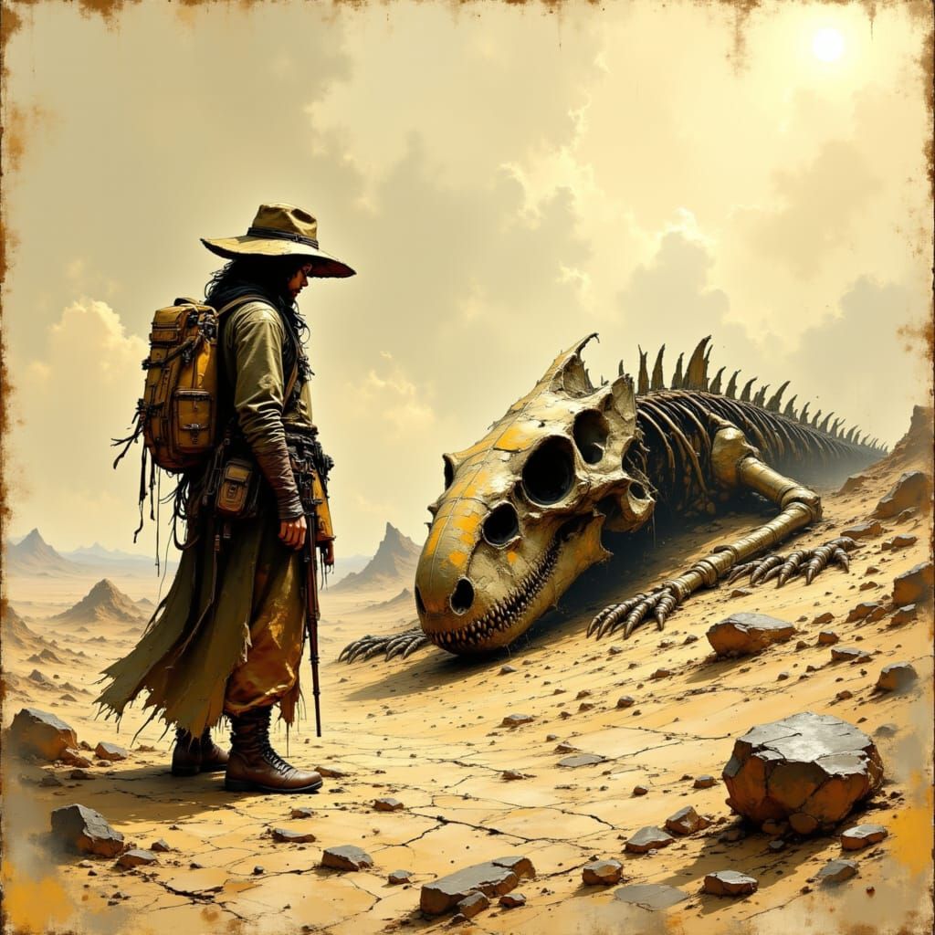 Archaeologist Unearths Fossil in Barren Desert