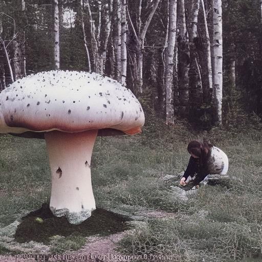 Mushroom Foragers: Loden Sculptures in the Black Forest