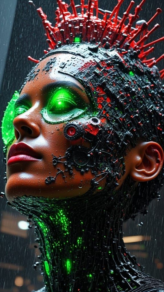 Frankenstein with Biomechanoluminescent Organs in Medusapunk...