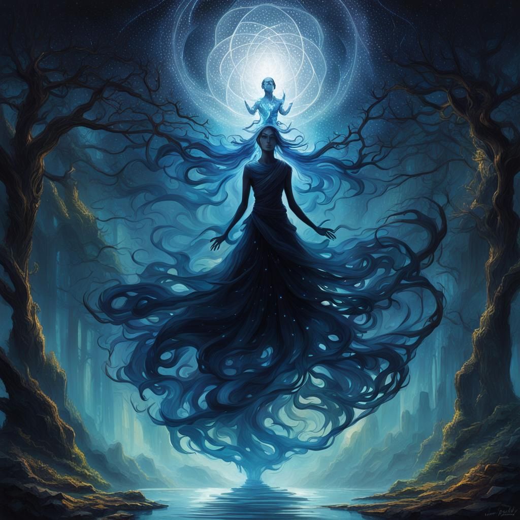 Astral Cascade Harmony: A Dreamlike Vision