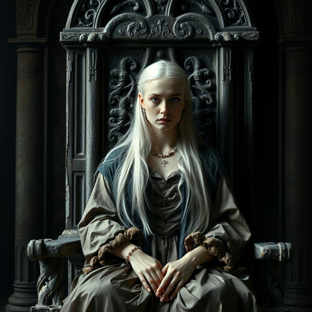 Surreal Renaissance Angel Descends in Ethereal Light