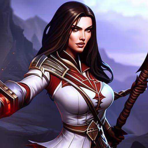 Ezmerelda, Vampire Slayer in Dark Fantasy Style