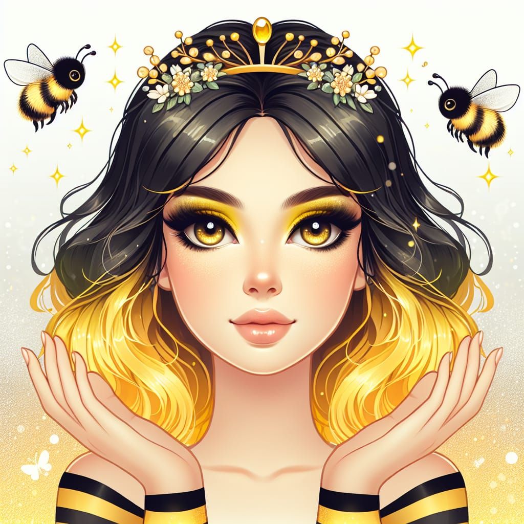 Queen Bee: Beautiful Woman with Magic Aura
