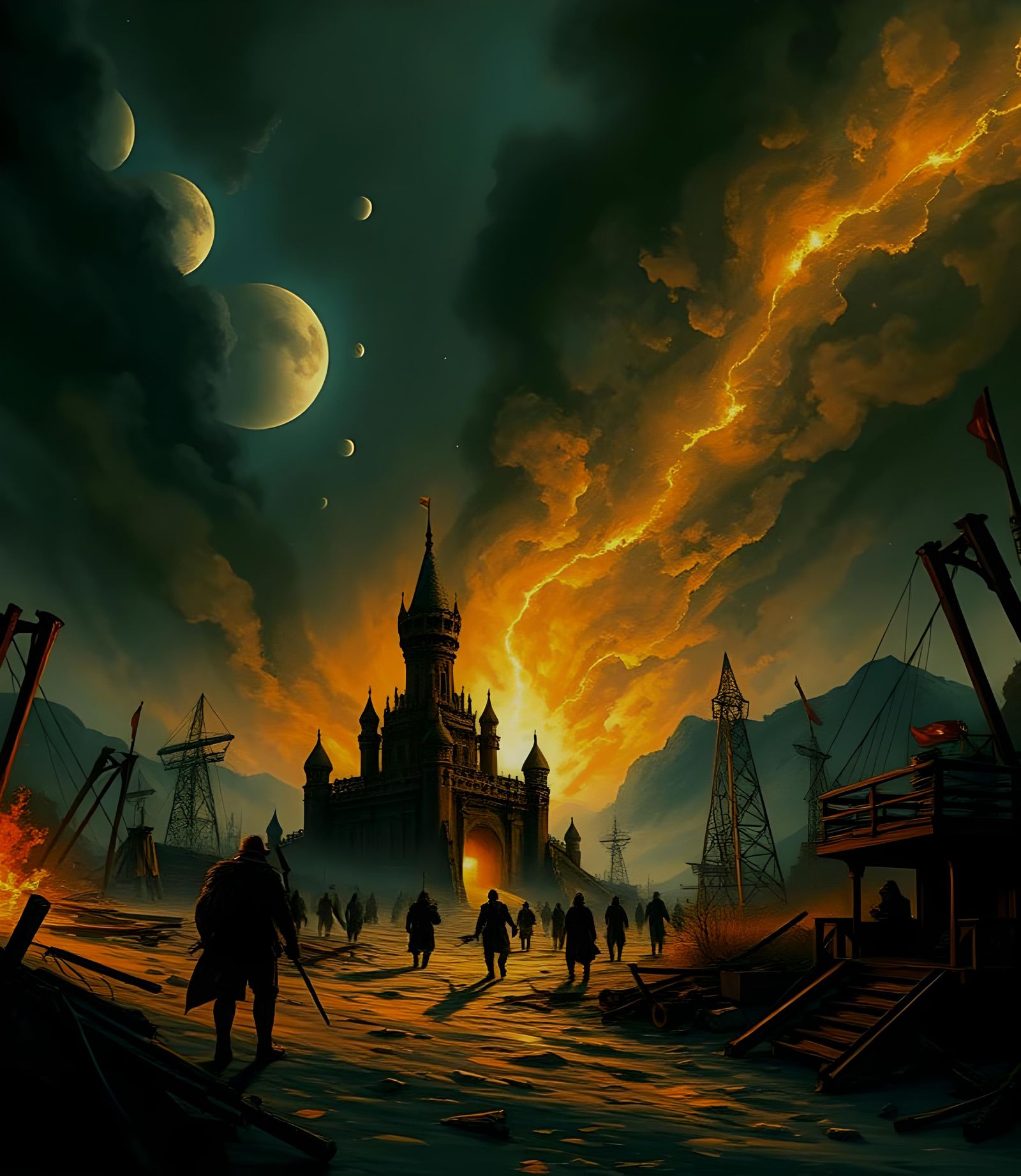 AI Generated Apocalypse Scene