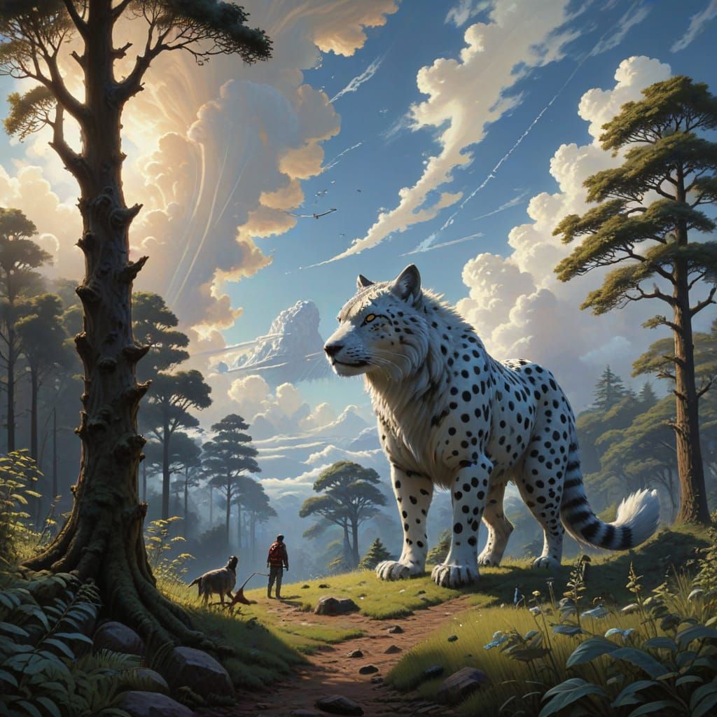 Polka Dot Surreal Scene in Photorealistic Style