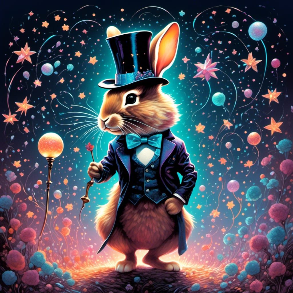 Top Hat Rabbit [Pastels]