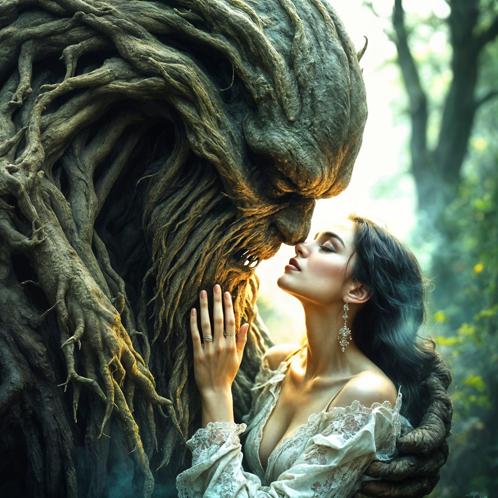 Ethereal Encounter with a Northern Renaissance Swamp Monster