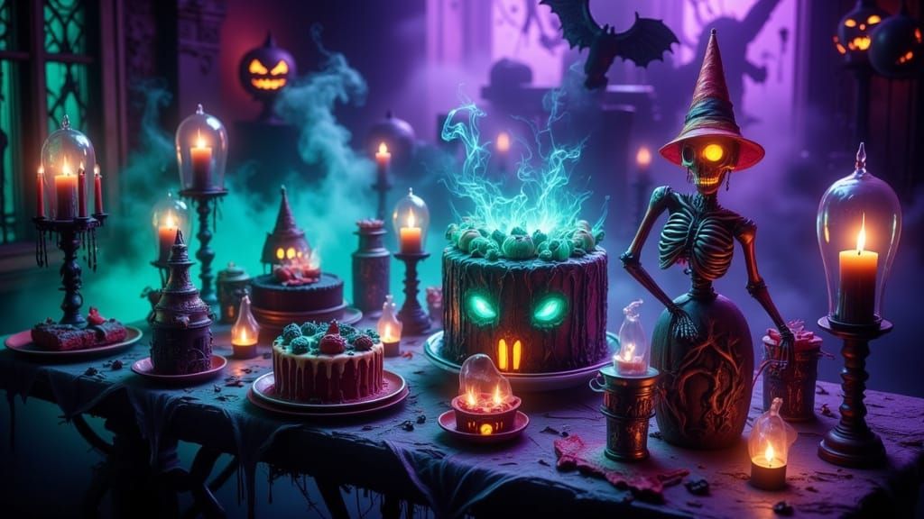 Spooky Birthday Party With Haunted Cakes and Ghostly Games