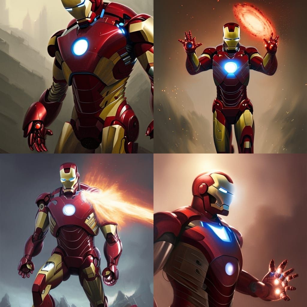 Iron Man Crowned: Dark Fantasy Concept Art