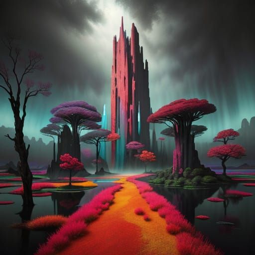 Ethereal Figure Emerges in a Bizarre, Hyperrealistic Dreamsc...