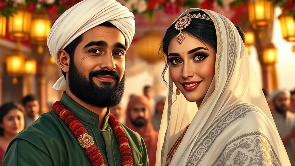 Baghdad Wedding: Haji Jafar and Jameel in Digital Art