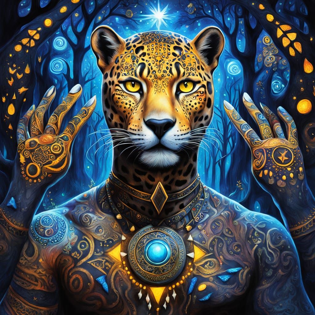 Mystical Realism: Man Transforms into Jaguar