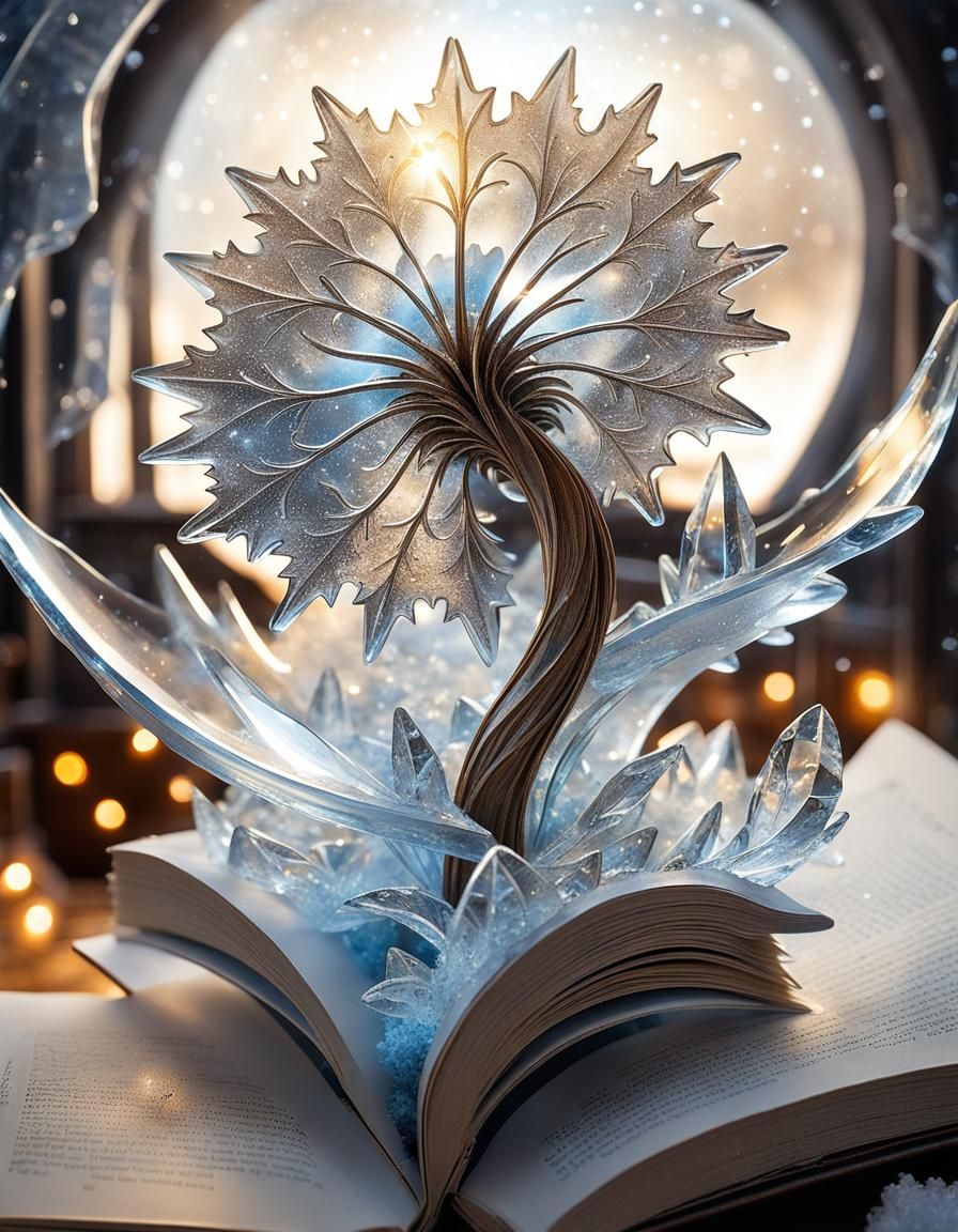 Book of Magic Ice Flower