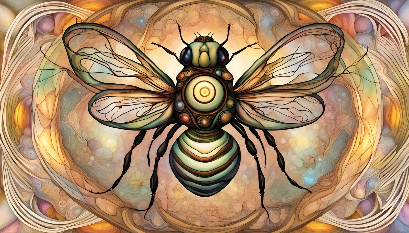 Faerie and Bee in Quantum Zentanglement Scene