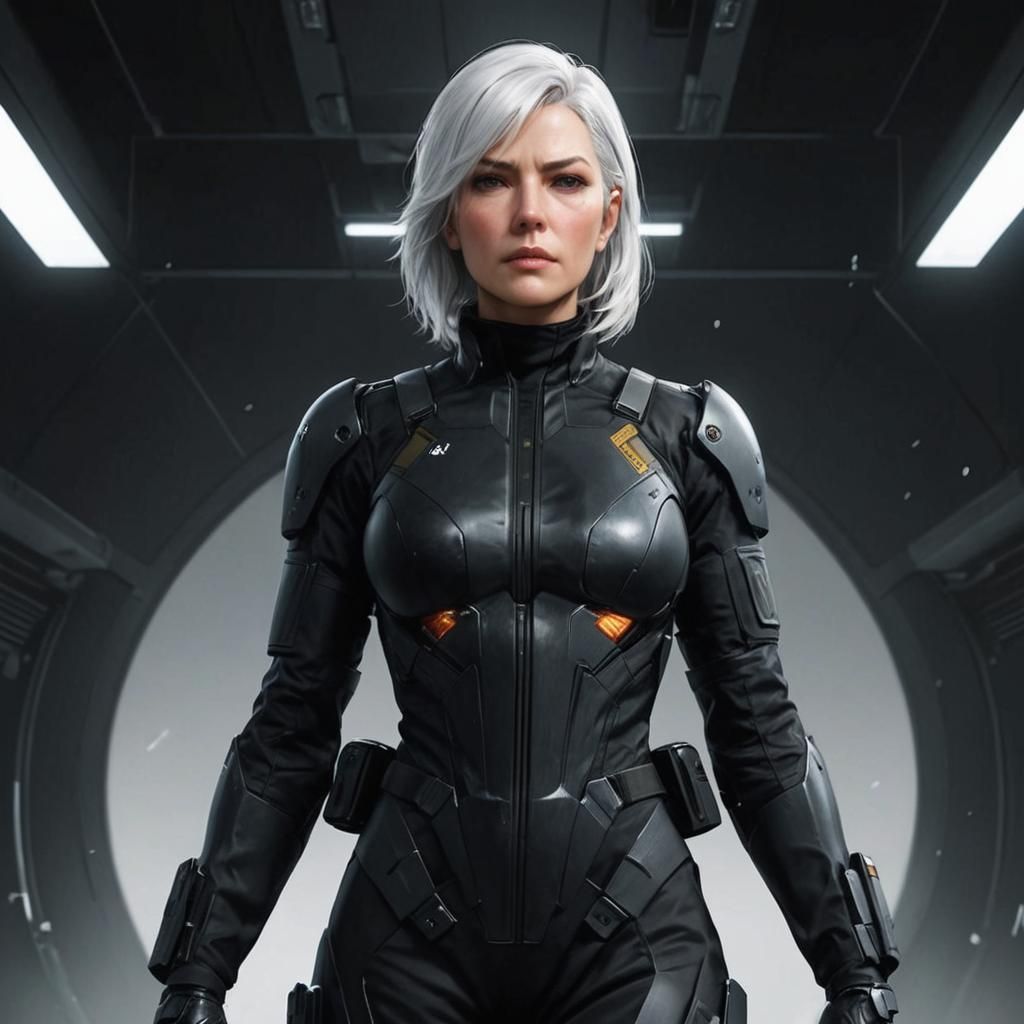 Female Spy in Tactical Suit Concept Art