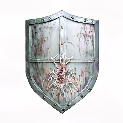 Monster Chitin Shield in Gothic Art Style