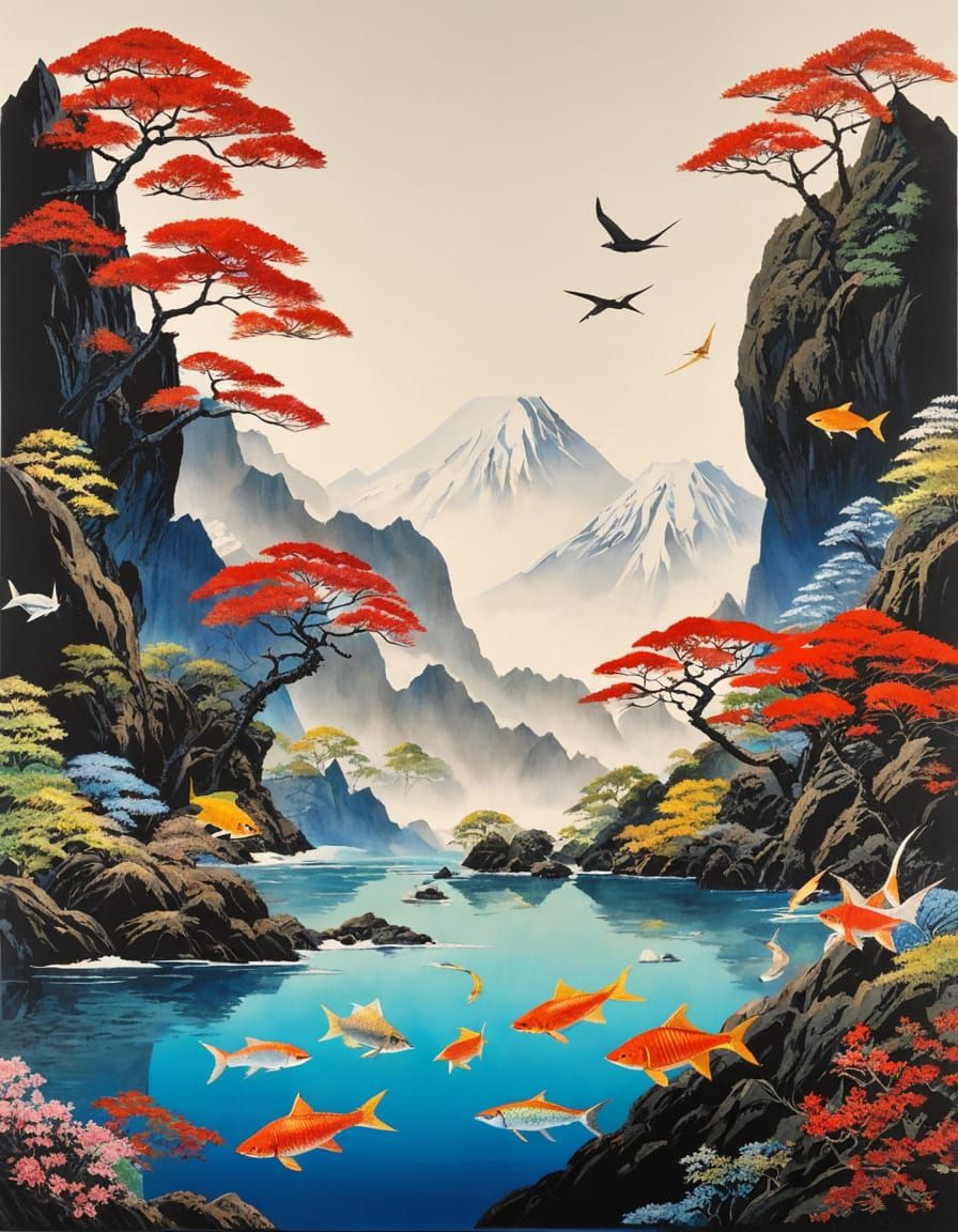 origami, collage, paper cutouts