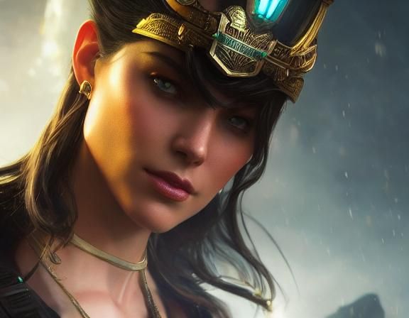 Skyland head and shoulders portrait, 8k resolution concept a...