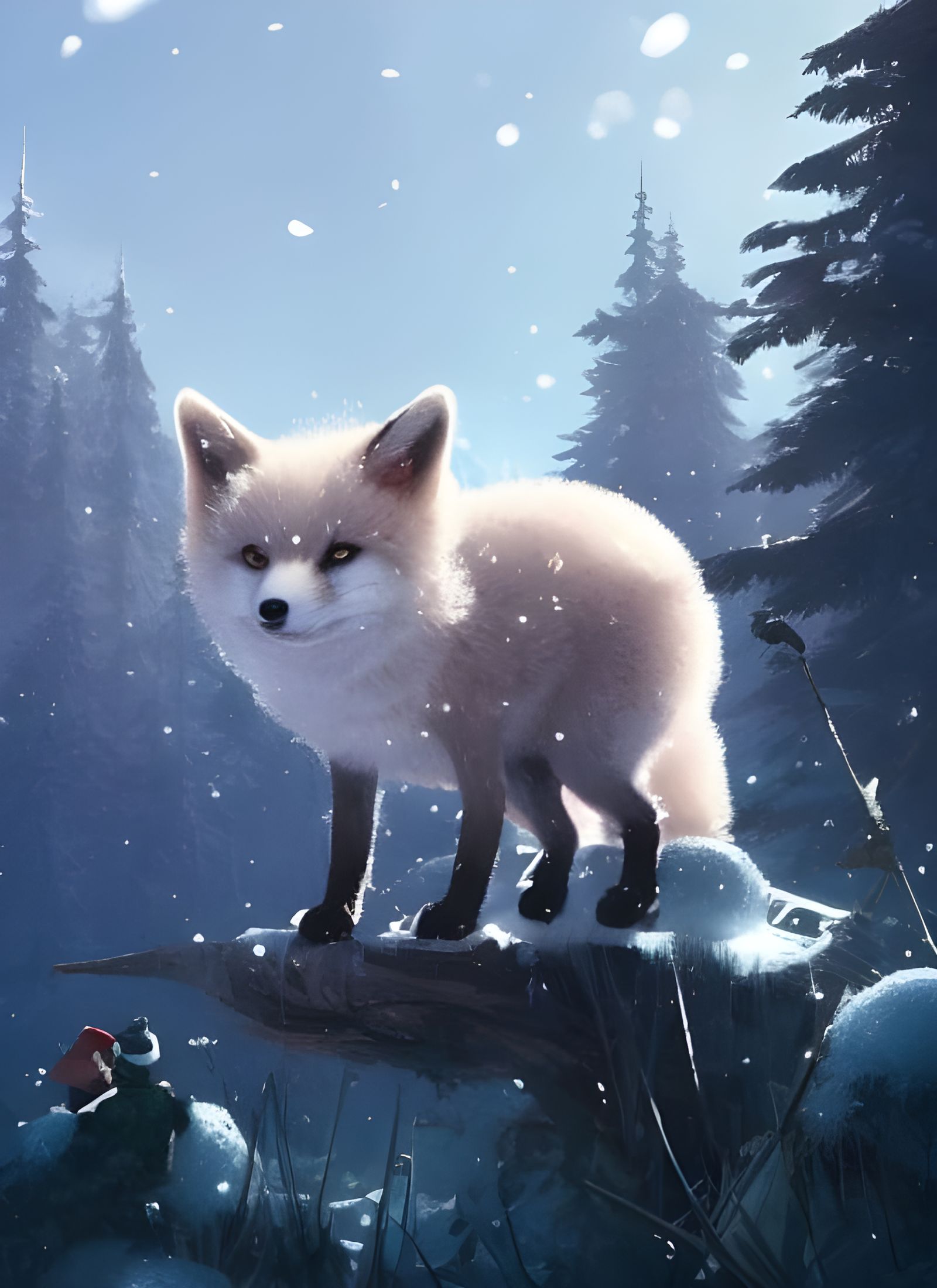 Tiny Arctic Foxy