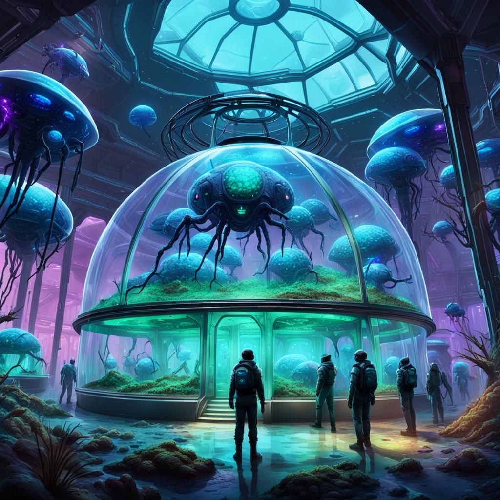 Sci-Fi Alien Ant Farm Concept Art