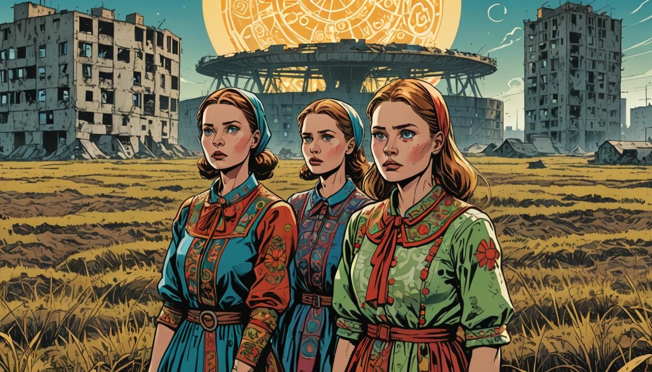 Polish Comic Art: Crop Circle Discovery