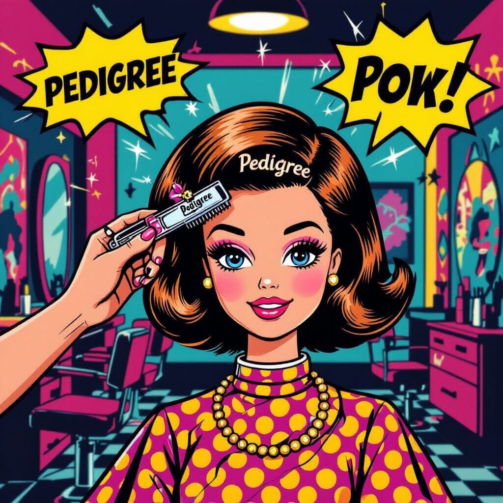 Sindy Doll Gets a Pop Art Makeover at Vibrant Salon