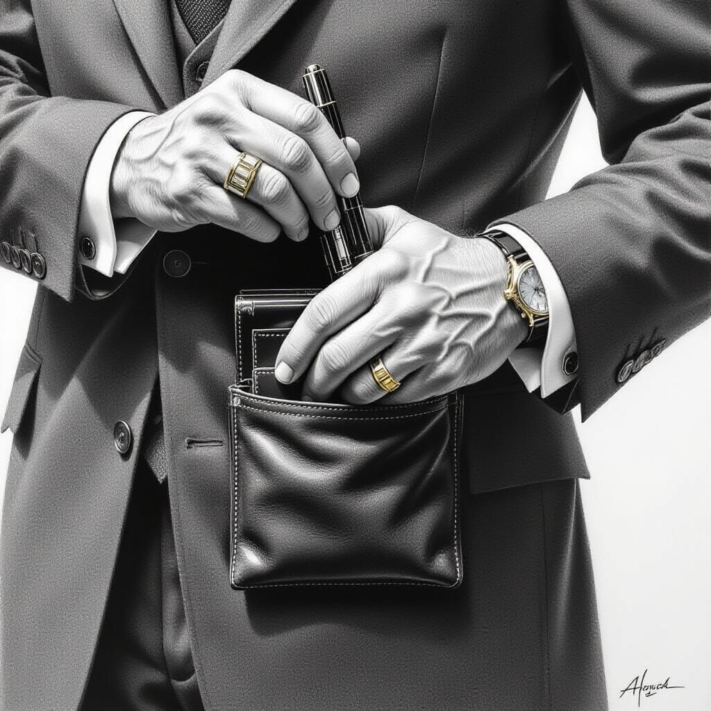 Secret Agent's Hidden Pocket Transforms into Everyday Object