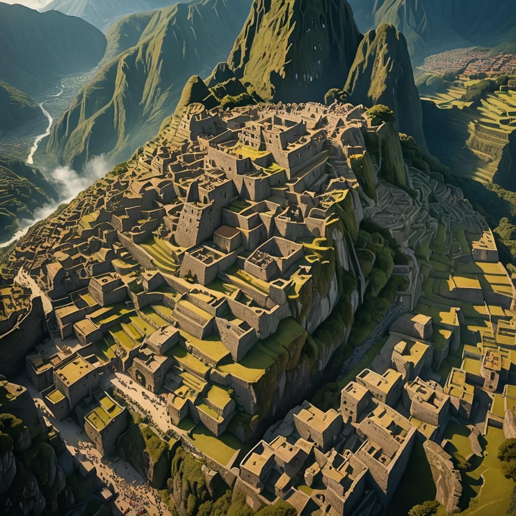 Machu Picchu: Fantasy Concept Art in Andean Colors