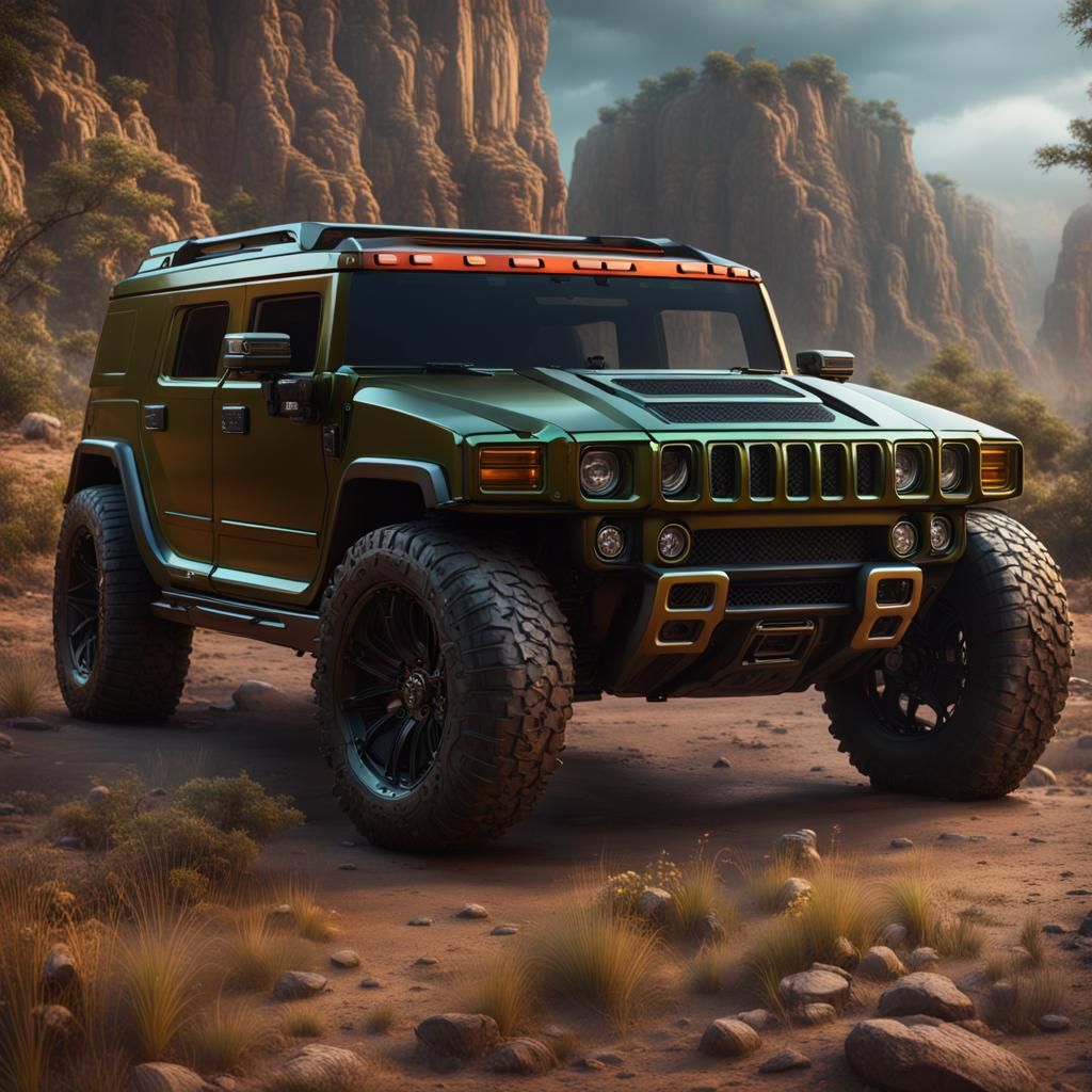 AI Engine for Hummer: Matte Painting Concept Art
