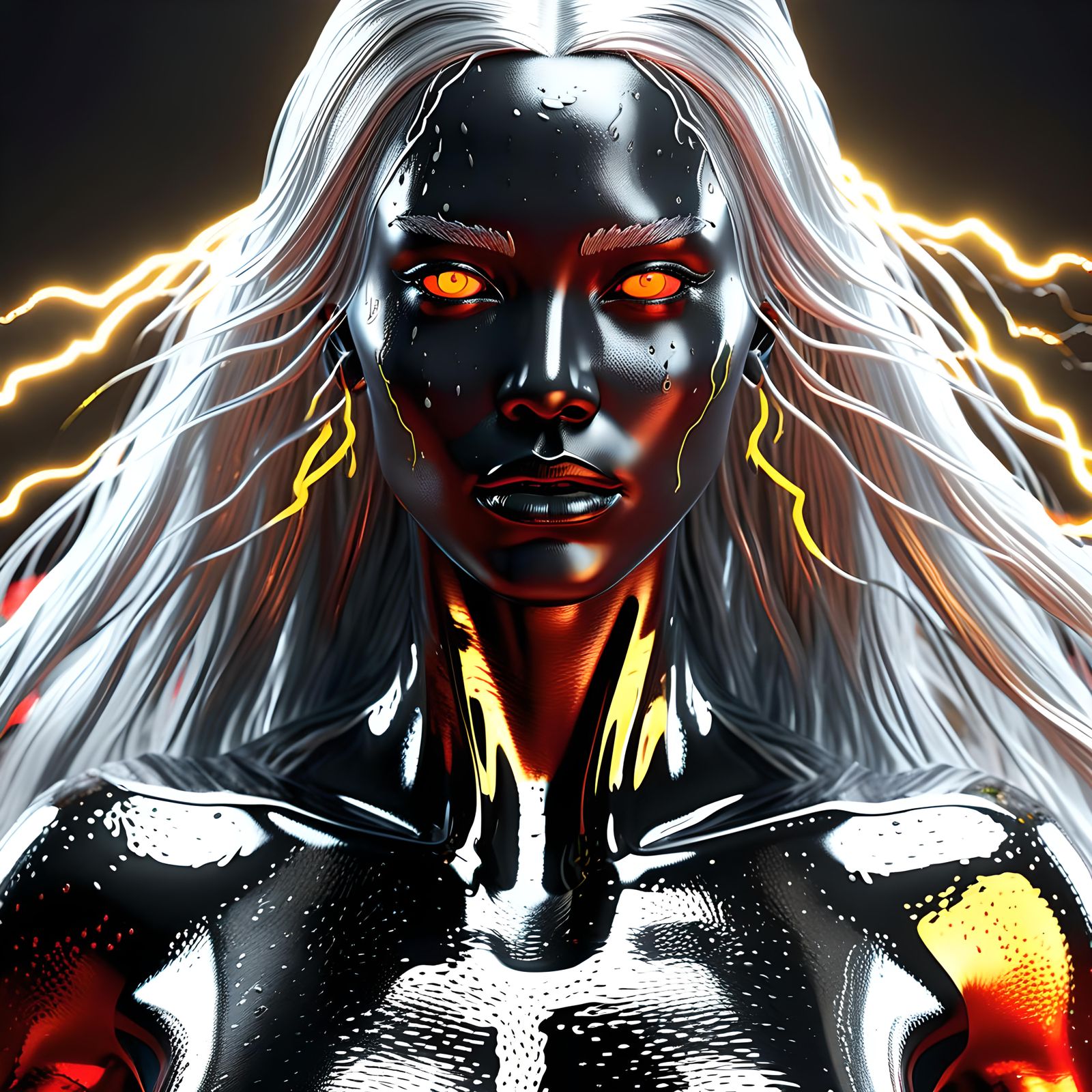 Ethereal Entity: Hyper-Realistic 3D Portrait