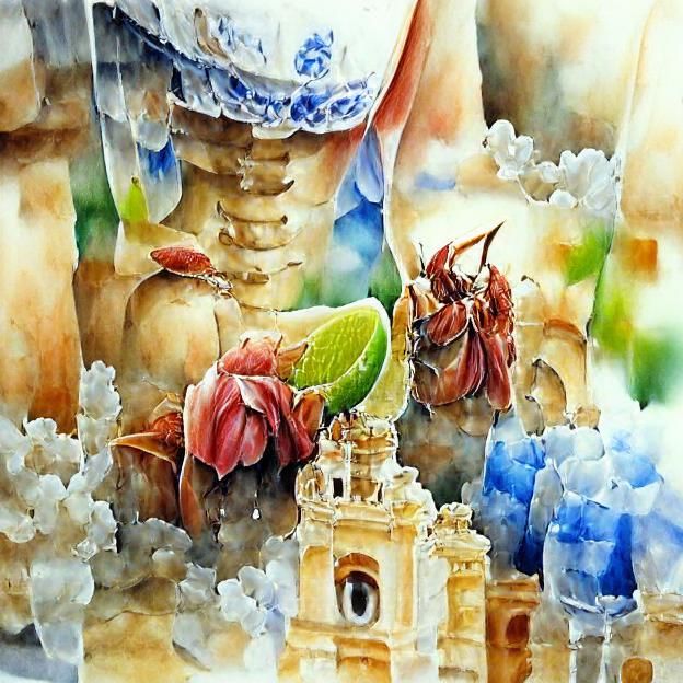 Detailed Watercolor Painting of Cervios