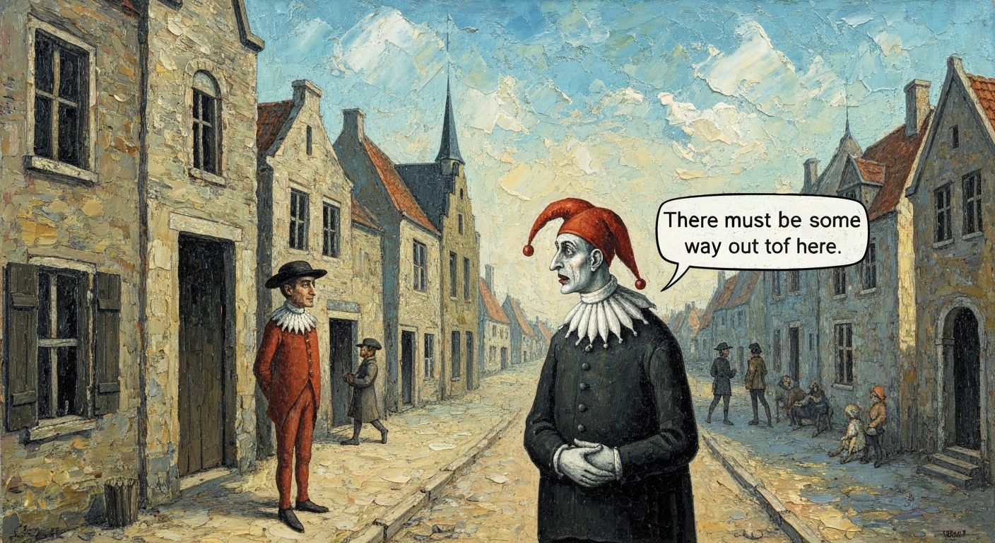 Surreal Belgian Village: Joker and Thief in Dreamlike Archit...