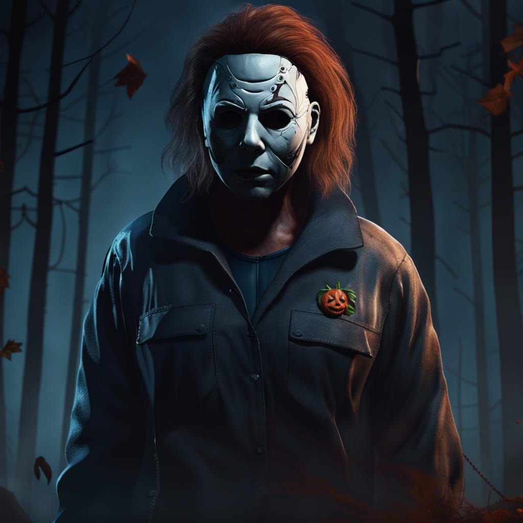 Female Michael Myers: A Halloween Matte Painting