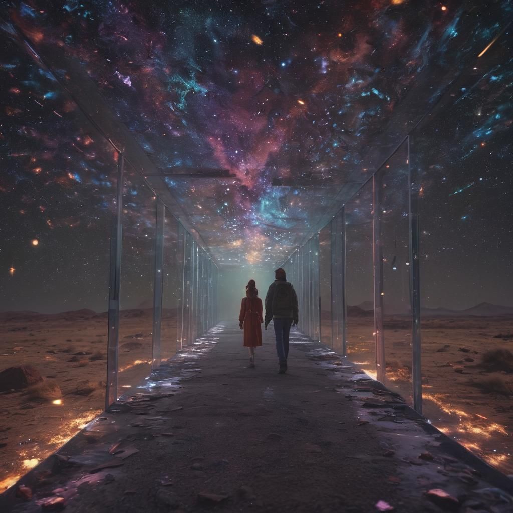 Astral Path to Cosmic Expanse in Cinematic Style