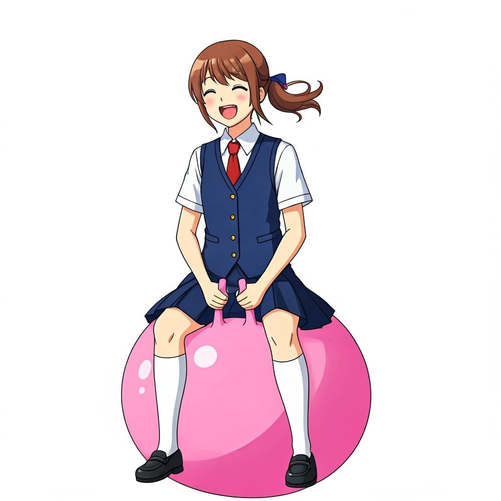 Haru Yoshioka Bouncing Ball, Ghibli Style