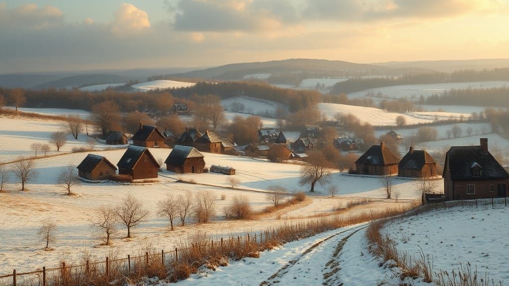 Winter Landscape in the Style of Bruegel