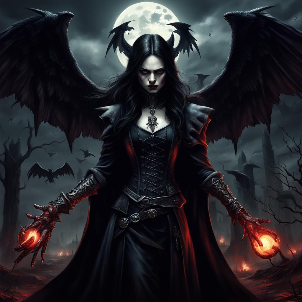 Gothic Female Vampire Witch Angels