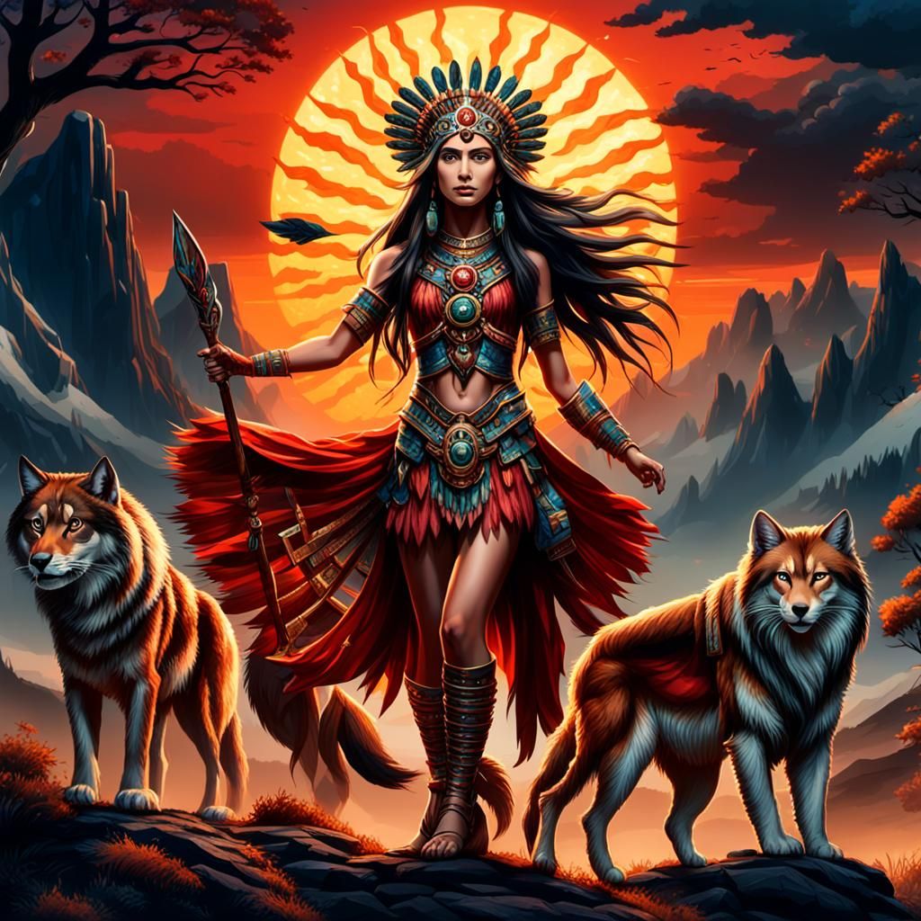 Aztec Inspired AI Image