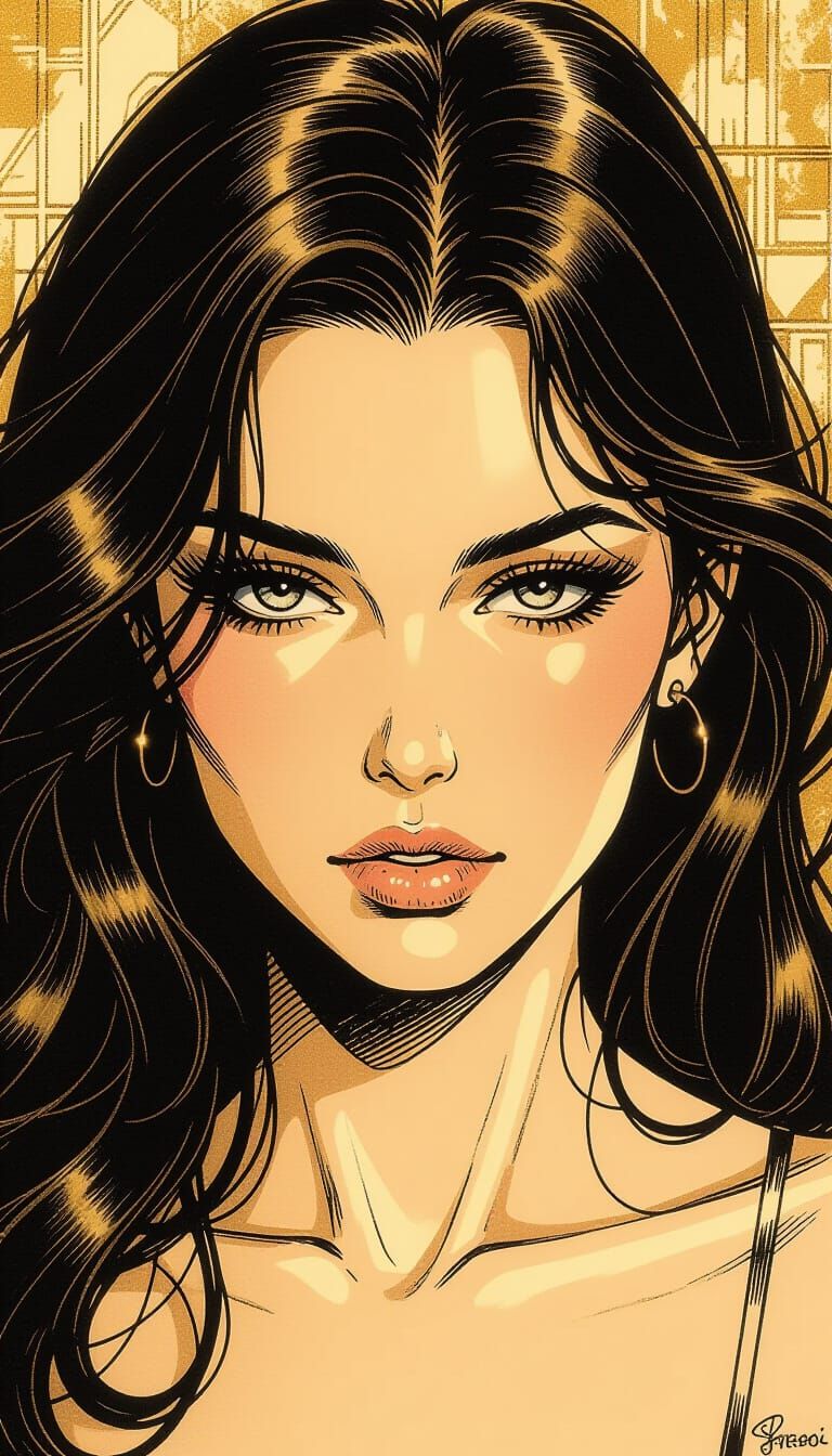 Druuna Portrait: Innocence and Defiance in Warm Light