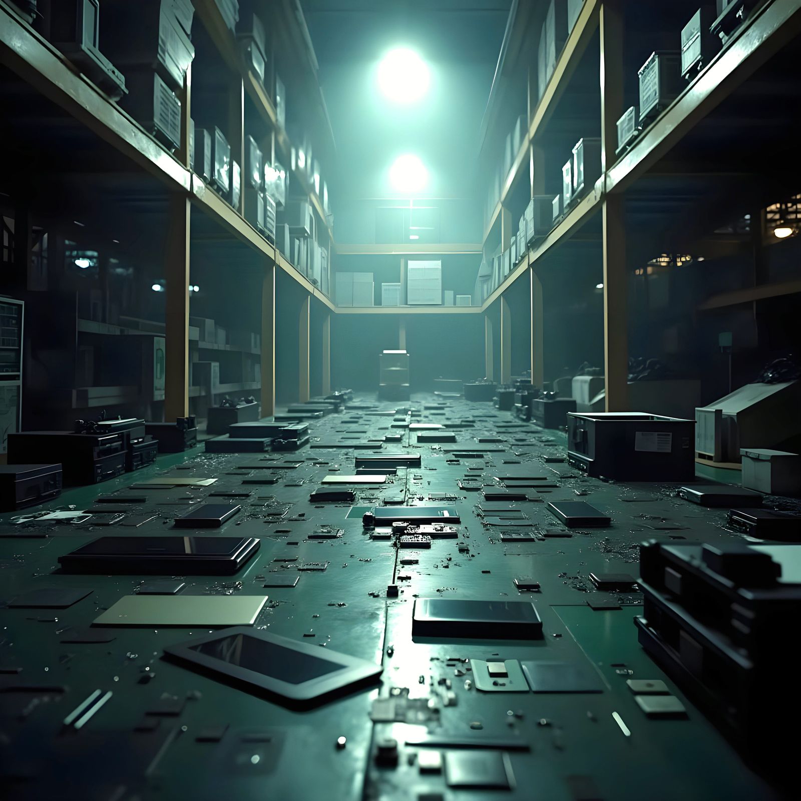 Industrial Landscape of Disassembled Electronics