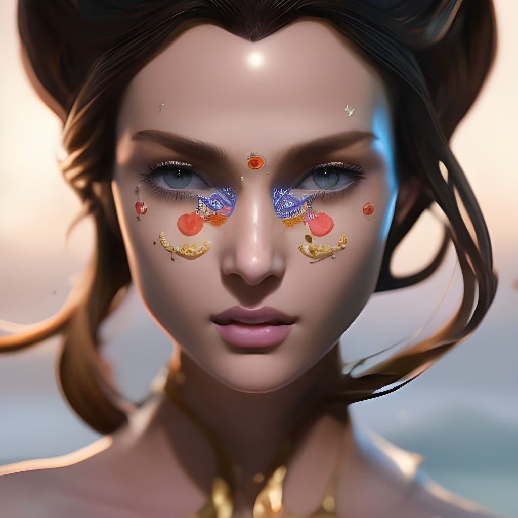 Attractive Woman with Red Hair in Glamorous Photoshoot