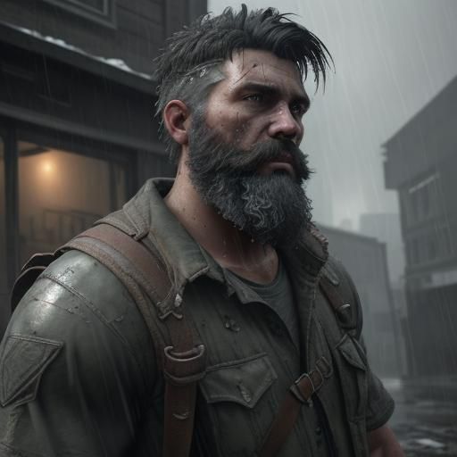 Apocalyptic Mailman in Detailed 3D Game Art