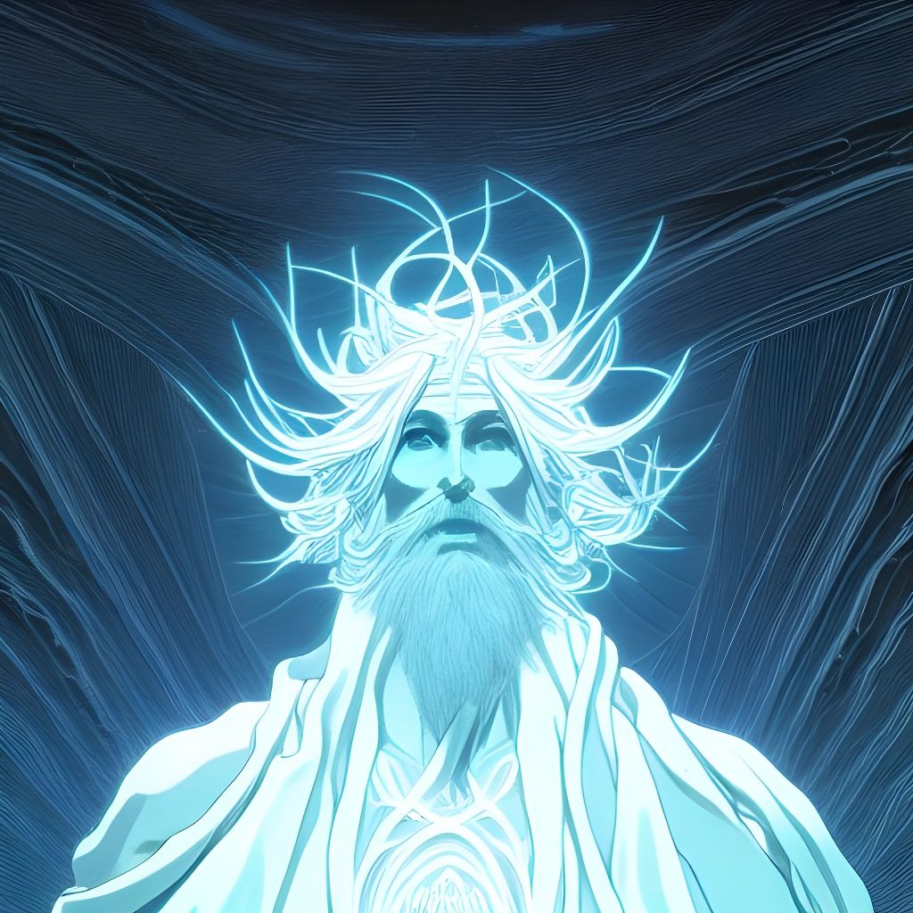 Cosmic Old God in Cel-Shaded Style
