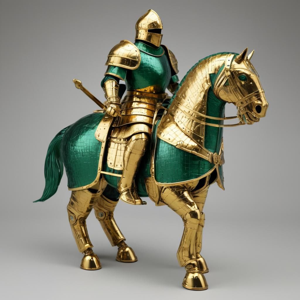 Emerald and Gold Cataphract Digital Rendering