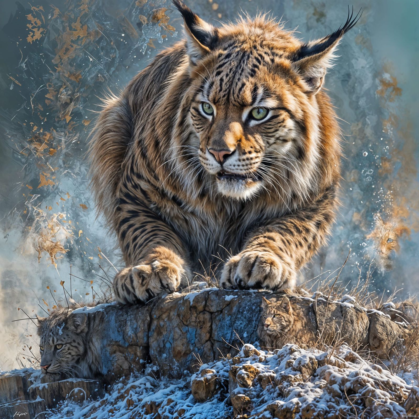 Graffiti splash lynx’s