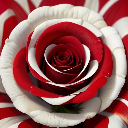 Stunning Macro Portrait of a Two-Toned Rose