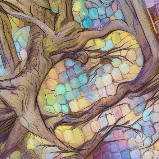 Fantasy Eucalypt Forest in Photorealistic Style